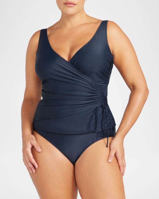 Hues Rembrant Tankini Swim Top